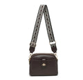 Bee Cross Body Handbag with Double Zip Top Sections