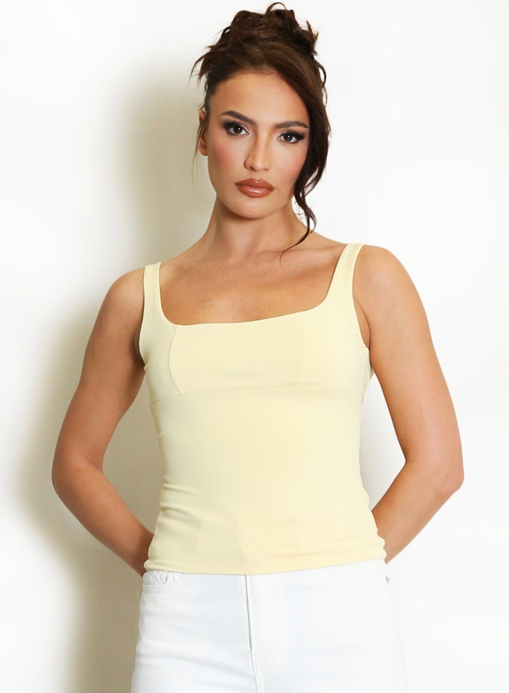 Lemon Square Neck Cami Top