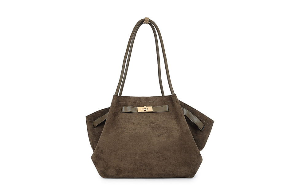 Slouchy Buckle Detail Handbag
