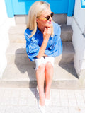 Blue Denim Look Blouse
