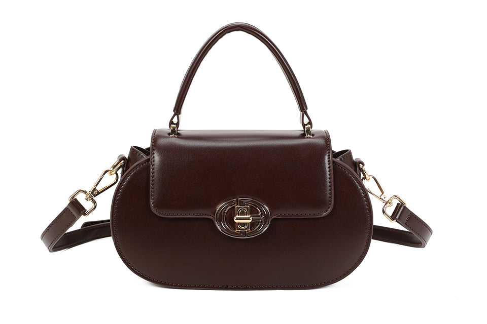 Buckle Detail Hold Handle Bag