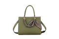 Gold Chain And Scarf Detail Handbag