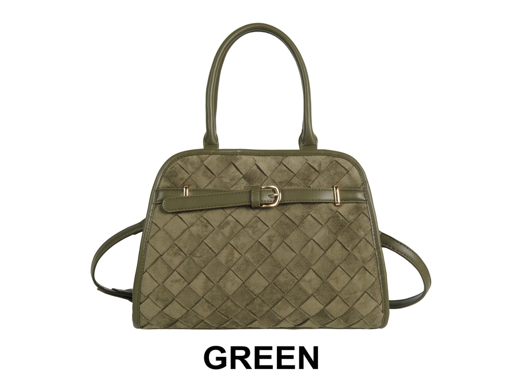 Pattern Detail Buckle Handbag