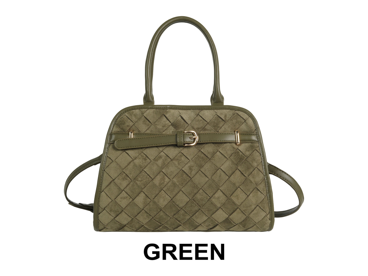 Pattern Detail Buckle Handbag