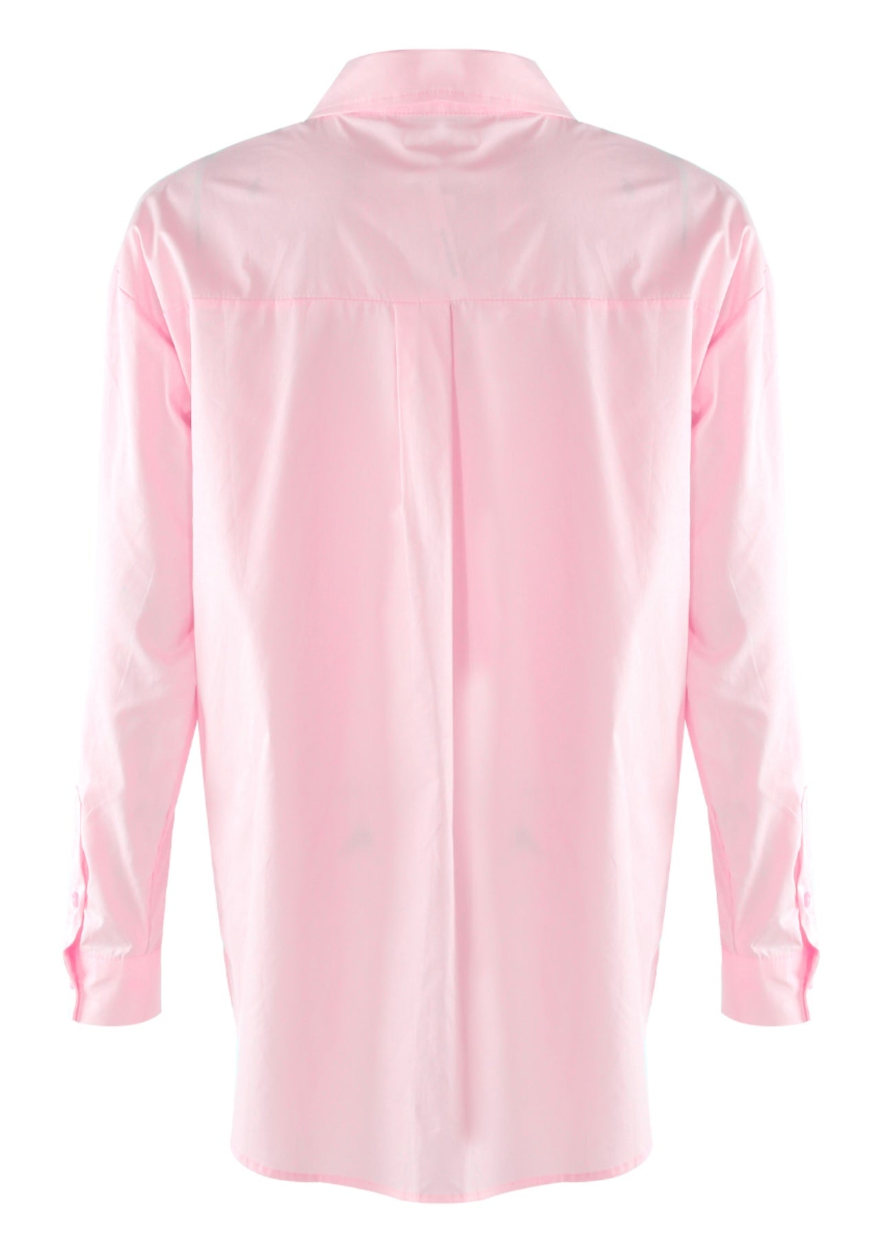 Pink Poplin Single Pocket Shirt
