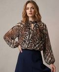 Scarf Print Blouse