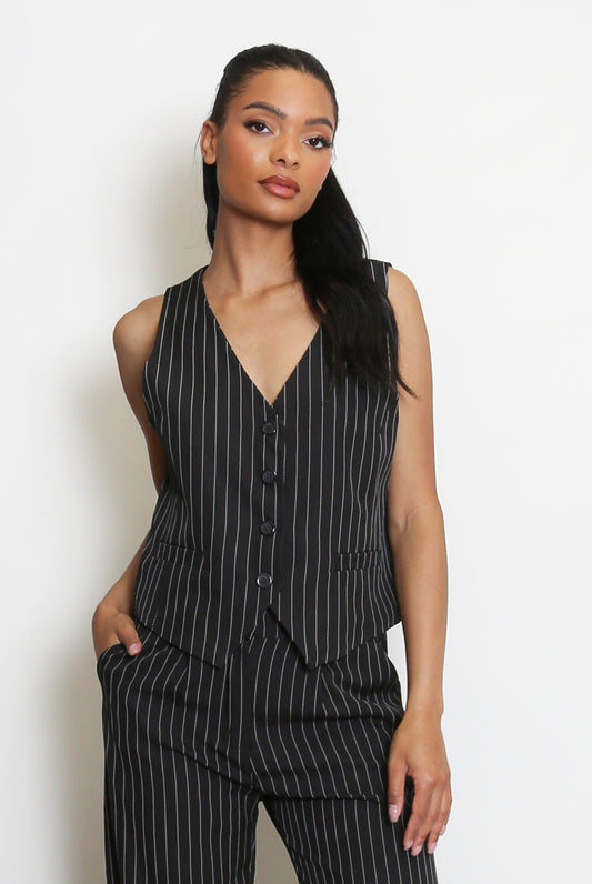 Stripes Waist Coat